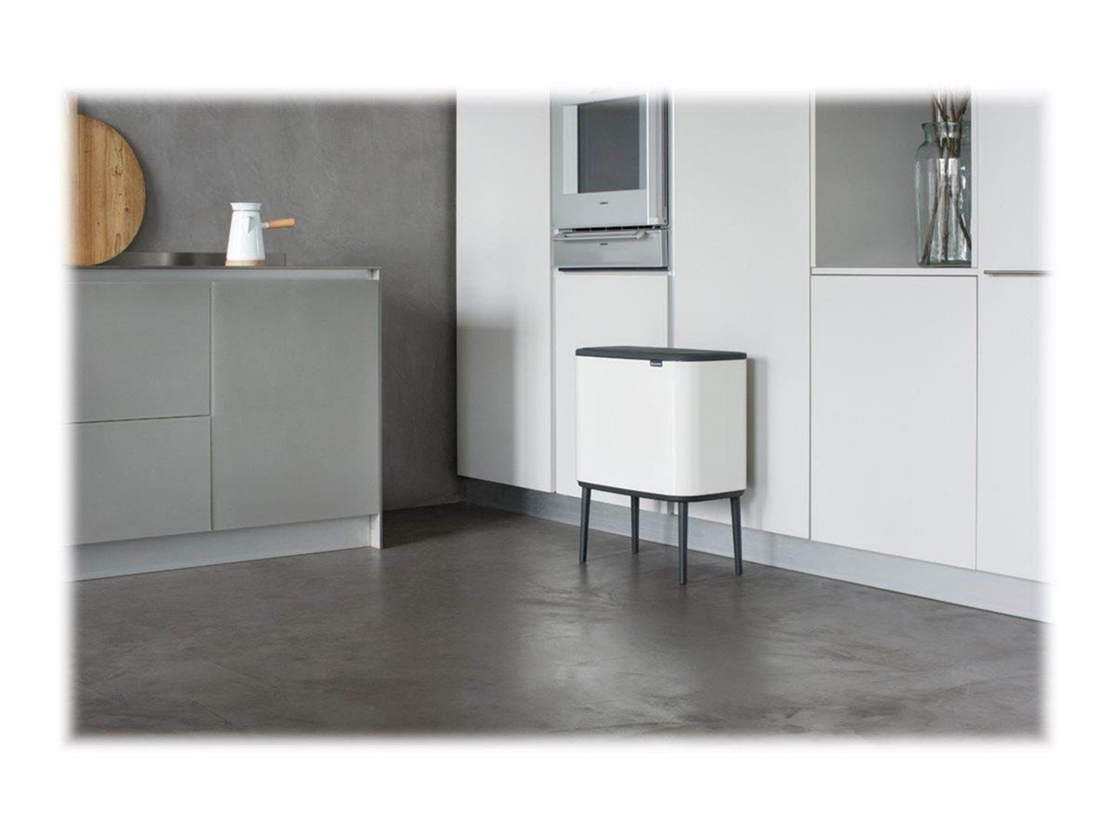 brabantia Bo Touch Bin - rubbish bin - 34 L - white brabantia Bo Touch Bin - rubbish bin - 34 L - white